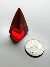 Load image into Gallery viewer, Red (Deep) Andara Crystal Nubian Pyramid 1.5in x .75in
