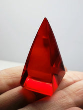 Load image into Gallery viewer, Red (Deep) Andara Crystal Nubian Pyramid 1.5in x .75in