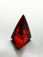 Load image into Gallery viewer, Red (Deep) Andara Crystal Nubian Pyramid 1.5in x .75in