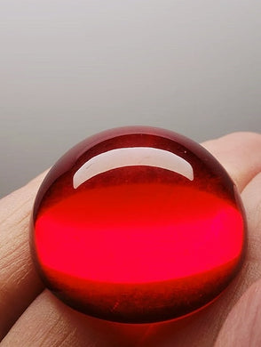 Red Andara Crystal Dome Cabochon 30mm
