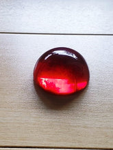 Load image into Gallery viewer, Red Andara Crystal Dome Cabochon 30mm