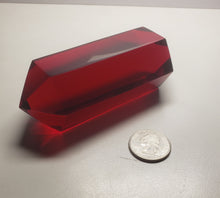 Load image into Gallery viewer, Red - Deep Double Terminated Polished Andara Crystal Wand