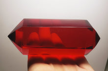 Load image into Gallery viewer, Red - Deep Double Terminated Polished Andara Crystal Wand