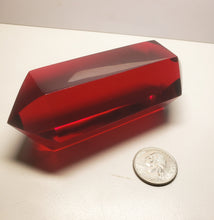 Load image into Gallery viewer, Red - Deep Double Terminated Polished Andara Crystal Wand