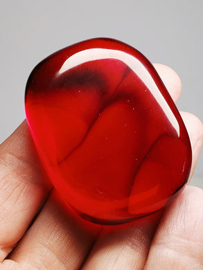 Red Andara Crystal Hand Piece 66g
