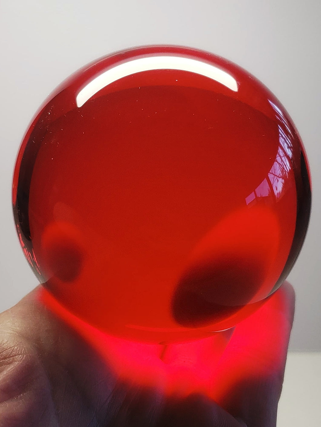 Red Andara Crystal Sphere 3inch