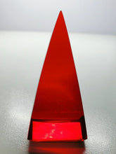 Load image into Gallery viewer, Red (Deep) Andara Crystal Nubian Pyramid 2.5in x 1.25in