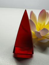 Load image into Gallery viewer, Red (Deep) Andara Crystal Nubian Pyramid 2.5in x 1.25in