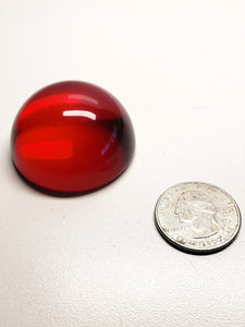 Red Andara Crystal Dome Cabochon 40mm