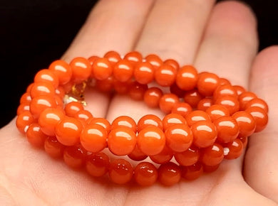 Red Coral (Italian) EO+ 4.5-5.5mm 17.75inch