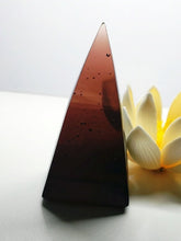 Load image into Gallery viewer, Purple - Reddish Andara Crystal Nubian Pyramid 3in x 1.5in
