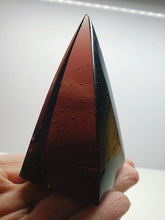 Load image into Gallery viewer, Purple - Reddish Andara Crystal Nubian Pyramid 3in x 1.5in