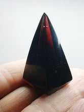 Load image into Gallery viewer, Purple - Reddish Andara Crystal Nubian Pyramid 1.5in x .75in