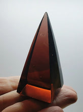 Load image into Gallery viewer, Purple - Reddish Andara Crystal Nubian Pyramid 2.5in x 1.25in