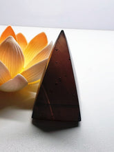 Load image into Gallery viewer, Purple - Reddish Andara Crystal Nubian Pyramid 2.5in x 1.25in