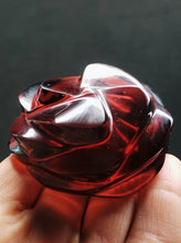 Load image into Gallery viewer, Purple Reddish Andara Crystal Rose
