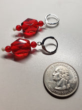 Load image into Gallery viewer, Red Andara Crystal Earrings*