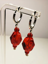Load image into Gallery viewer, Red Andara Crystal Earrings*