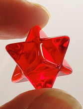 Load image into Gallery viewer, Red (rare Lion&#39;s Heart) Andara Crystal Merkaba 15mm