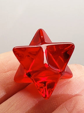 Red (rare Lion's Heart) Andara Crystal Merkaba 15mm