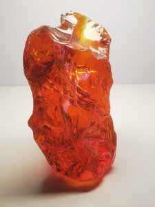 Red with Orange Traditional Andara Crystal 590g