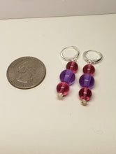 Load image into Gallery viewer, Rose &amp; Violet color change Andara Crystal Earrings
