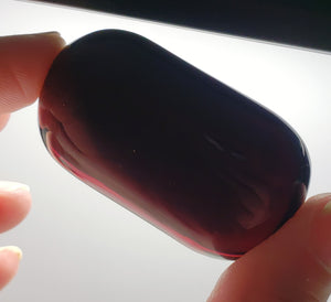 Purple Reddish Andara Crystal Hand Piece 60g