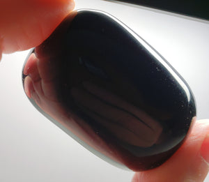 Purple Reddish Andara Crystal Hand Piece 70g