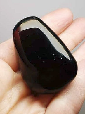 Purple Reddish Andara Crystal Hand Piece 56g