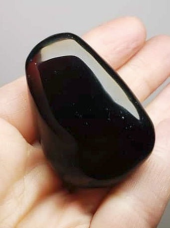 Purple Reddish Andara Crystal Hand Piece 56g