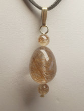 Load image into Gallery viewer, Quartz - Rutilated Therapeutic Pendant 31.8ct