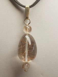 Quartz - Rutilated Therapeutic Pendant 32.1ct