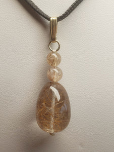 Quartz - Rutilated Therapeutic Pendant 33.1ct