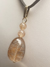 Load image into Gallery viewer, Quartz - Rutilated Therapeutic Pendant 33.1ct
