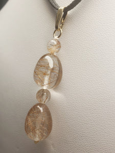 Quartz - Rutilated Therapeutic Pendant 33.5ct
