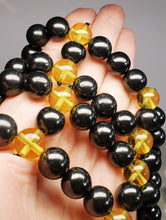 Load image into Gallery viewer, Shungite with Yellow Andara Crystal Spinal Mat