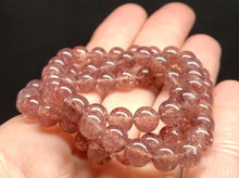 Load image into Gallery viewer, Quartz - Strawberry EO+ 6.5+mm 17.25inch