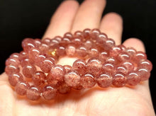 Load image into Gallery viewer, Quartz - Strawberry EO++ 6.5+mm 18inch
