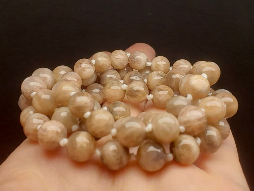 Sunstone / Moonstone (pink/cream) EO++ 8+mm 26.5inch