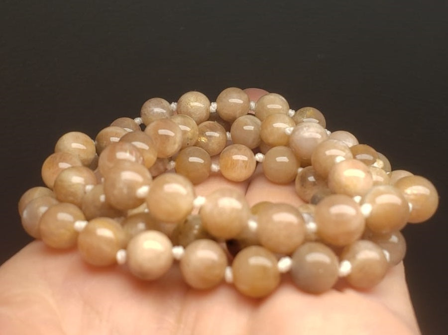 Sunstone / Moonstone (pink/cream) EO++ 8+mm 27.5inch
