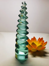 Load image into Gallery viewer, Turquoise Andara Crystal Carved Super Swirl