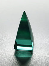 Load image into Gallery viewer, Teal Andara Crystal Nubian Pyramid 1.5in x .75in