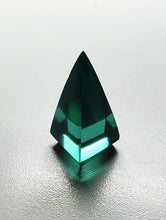 Load image into Gallery viewer, Teal Andara Crystal Nubian Pyramid 1.5in x .75in