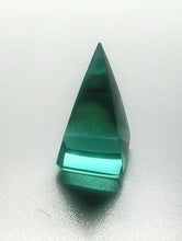 Load image into Gallery viewer, Teal Andara Crystal Nubian Pyramid 1.5in x .75in
