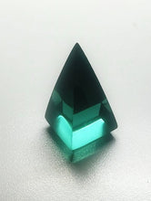 Load image into Gallery viewer, Teal Andara Crystal Nubian Pyramid 1.5in x .75in