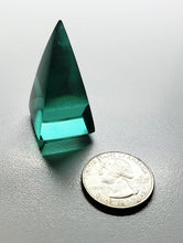 Load image into Gallery viewer, Teal Andara Crystal Nubian Pyramid 1.5in x .75in