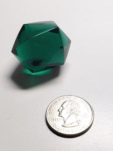 Teal Andara Crystal Icosahedron 28g