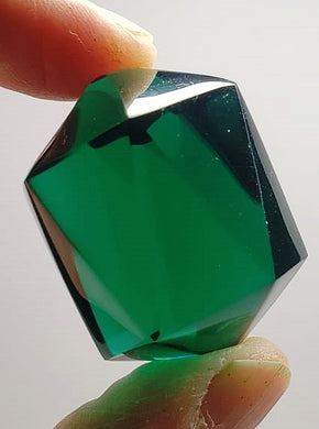 Teal Andara Crystal Icosahedron 40g