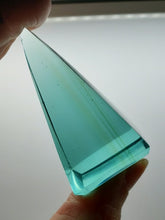 Load image into Gallery viewer, Teal w/ Earth Shaman Andara Crystal Nubian Pyramid 2.5in x 1.25in
