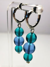 Load image into Gallery viewer, Teal &amp; Blue Andara Crystal Earrings